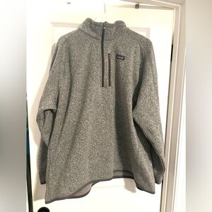 Men’s Stonewash Grey Patagonia Better Sweater 1/4 Zip